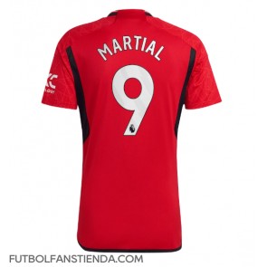 Manchester United Anthony Martial #9 Primera Equipación 2023-24 Manga Corta